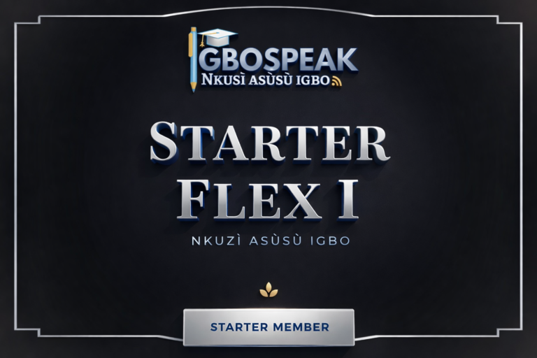 Starter Flex I (Ndidi Nwankwo)