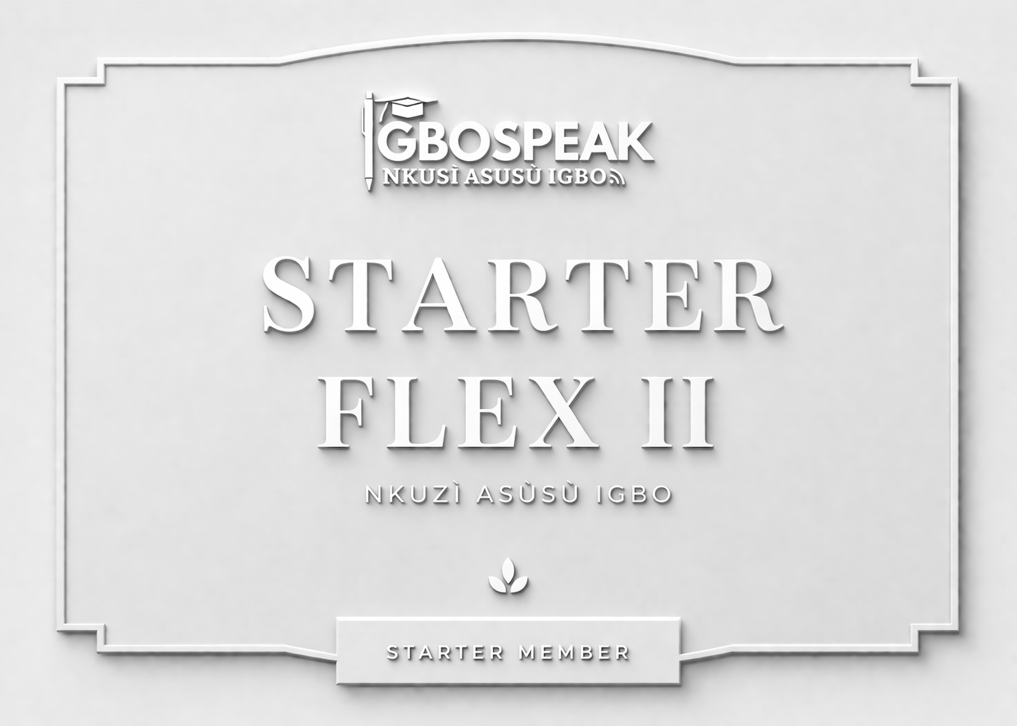 Starter Flex II (Becky)